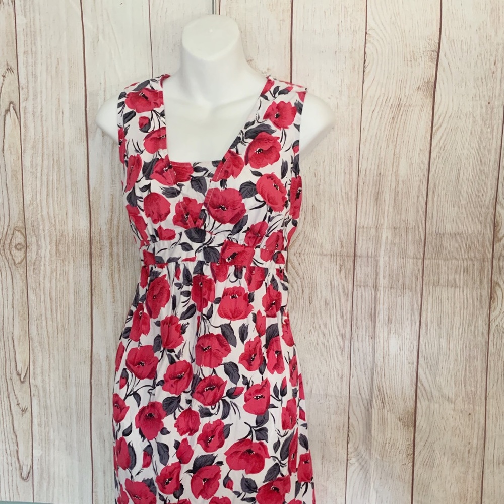 Motherhood Maternity Pink Flower Sleeveless Dress